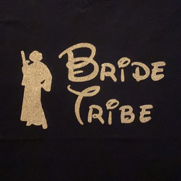 Handmade bride tribe shirt Disney Princess Leia - Picture 1 of 4